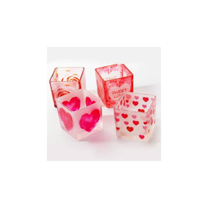 Top Square <b>Cube</b> Candle Glass Votive Frosted From India At Bulk Price - Product Image 1