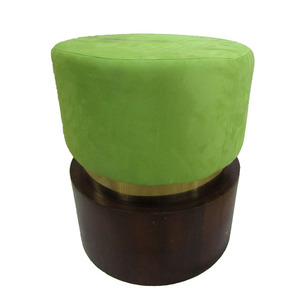 Petit tabouret de thé en métal jaune, style européen classique, pour salon, lit d'hôtel, Design européen - Product Image 2