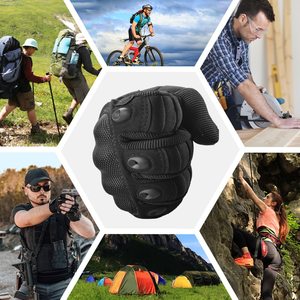 Gants de travail en cuir durables personnalisés en usine, couleur noire, design personnalisé, compatibles écran tactile, détection d'aiguilles, quatre saisons, pour hommes - Product Image 4