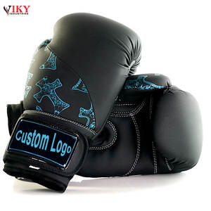 Guantes de boxeo profesionales con logotipo personalizado, venta al por mayor, entrenamiento de lucha, guantes de boxeo de cuero PU de buena calidad - Product Image 5