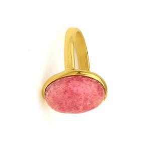 Anillo de Plata de Ley 925 hecho a mano, hermosa forma ovalada natural, bisel de Rodocrosita rosa, joyería fina chapada en oro de 18 quilates para fiestas - Product Image 2