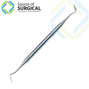 Source of Surgical Professional Manual Dental Scaler Double-Ended Periodontal <b>Teeth</b> <b>Cleaning</b> <b>Tool</b> Tartar Calculus Remover Plaque - Product Image 4