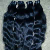 Extensions de cheveux humains vierges indiens Remy en gros, tissées à la machine, double trame, pour toutes les couleurs et permanentes