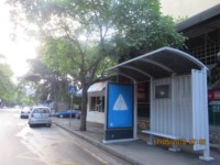 Abri d'arrêt de bus publicitaire MUPI PARYA de marque turque, de haute qualité, rectangulaire, extérieur, certifié ISO, 220V, couleur personnalisée