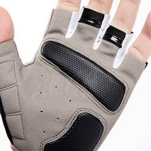 100% guantes de Ciclismo de carreras hechos a medida originales de cuero PU de medio dedo función transpirable de calidad superior - Product Image 4