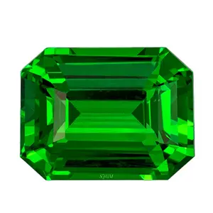 10 × 14 mm Achteckschnitt natürliche Chrom-Diopside " Großhandelspreis feine Qualität gesifferter lockerer Edelstein " | russische Chrom-Diopside |