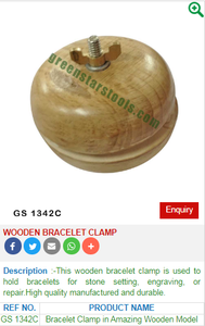 GS 1342C Wooden Bracelet <b>Clamp</b> for Jewelry Tool for Jewelry & Equipment - Product Image 2