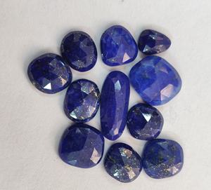 Lapislázuli lapislázuli Natural de tamaño libre, forma irregular, corte de rosa, calidad superior, lapislázuli irregular Suelto - Product Image 3