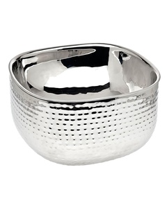 Fregadero de relajación Pedi en acero inoxidable con acabado plateado grabado perfecto para el cuidado de los pies y el uso de manicura de pedicura portátil - Product Image 1