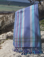 100% Cotton Turkish Hammam Kikoy Striped Beach Towels Quick-Dry Eco-Friendly Thick Fringes Luxury Modern Style Manufacturer.