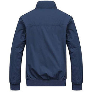 Chaqueta de satén de seda de Bombardero a granel para hombre, chaqueta personalizada de diseñador de béisbol - Product Image 2