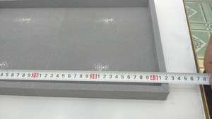 0,36x0,18x0.035 Tamaño Color gris claro Vietnam Origen Retro Faux Shagreen Vanity Tray 100% Bandeja hecha a mano de Vietnam - Product Image 4