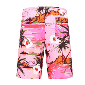 Shorts de Baño para Hombre, Estampado Tropical Rosa, Secado Rápido, para Playa, Surf, Vacaciones, Verano 2026 - Product Image 6