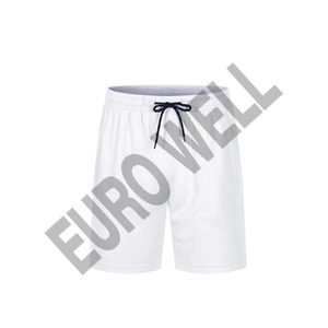 Short de survêtement en coton éponge français épais pour hommes Vente en gros Streetwear uni Jogging à cordon Style High Street - Product Image 5
