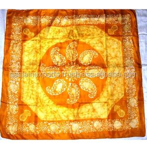 Risparmio di denaro belle sciarpe di seta prezzo di fabbrica all'ingrosso moda donna stampa Batik Design Premium collo di seta usura spiaggia estiva - Product Image 4