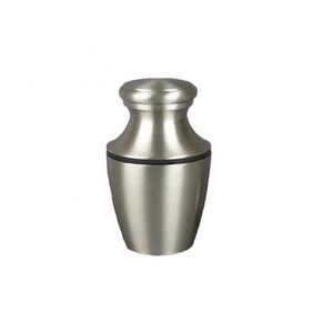 Top Leading Design Urnes de crémation en métal Fournitures funéraires de style simple pour les cendres Souvenirs Décor de service funéraire - Product Image 1