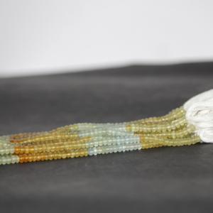 หินเบริลธรรมชาติหลากสี4มม. 5มม. ลูกปัดพลอยเม็ดเดียวขายส่ง - Product Image 3