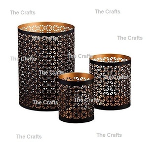 Greatest Quality Round Shape Votive In Metal <b>Copper</b> Color Votive <b>Candle</b> <b>Holder</b> For Wedding Decor Accessories - Product Image 2