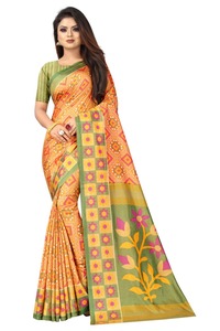 Les plus choisis Festival Wear Dola Soie Broderie Travail Saree avec Blouse Pièce Femmes Indiennes Porter Pas Cher Bas Prix En Gros Surat Apparel - Product Image 3