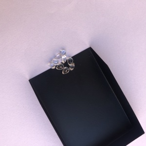 หินควอทซ์คริสตัลสีขาวธรรมชาติขนาด3มม. 4มม. เพชรพลอยตัดแบบหลวมเครื่องประดับทำเทรนด์คุณภาพสูงออนไลน์ - Product Image 2