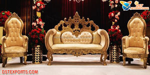 Punjabi-sofá Roka de estilo francés para boda, hermoso sofá de escenario para novia y novio, para recepción, boda india, Diván de amor - Product Image 6