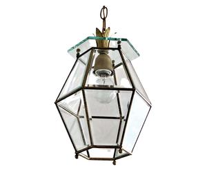 โคมไฟทองเหลืองทรงเหลี่ยมสไตล์ศิลปะจากอิตาลีทำด้วยมือคุณภาพเยี่ยมในบ้านกลางแจ้งคริสต์มาสตกแต่งบ้านมาใหม่ - Product Image 1