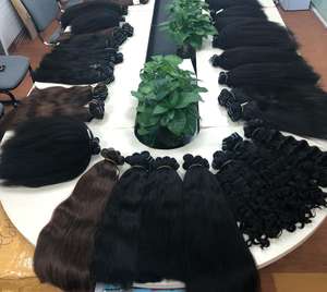High Quality Vietnamese Double Machine Weft VIRGIN Remy HUMAN HAIR EXTENSION Yaki Straight Bundles at wholesale price - Product Image 3