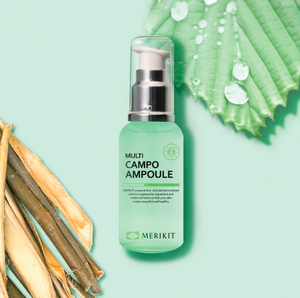 Cosmético Coreano MERIKIT MULTI CAMPO AMPOULE, Líquido Blanqueador para Piel Sensible, Control de Sebo, 50 ml, K-beauty - Product Image 2