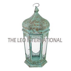 <b>Set</b> of 2 Decorative Lanterns <b>Gifting</b> Purpose For Table Lanterns Customizable Size and Logo Multi Color Glass - Product Image 3
