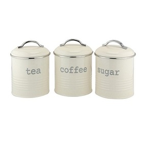 Ensemble de Pots à biscuits, ustensiles de Table en céramique, Pots à biscuits plaqués et peints et récipients métalliques - Product Image 5