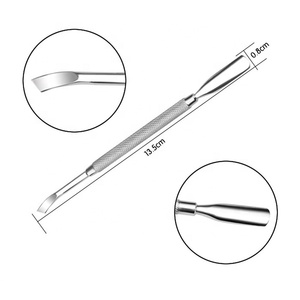 ที่ดันหนังกำพร้าและน้ำยาทำความสะอาดเล็บทำจากสเตนเลสที่ติดหนังกำพร้าฉลากตามสั่ง - Product Image 6