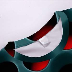 OEM nueva moda hombres casual de manga corta camisetas de algodón a rayas con el último diseño de transferencia de calor de impresión del logotipo y con estilo - Product Image 3