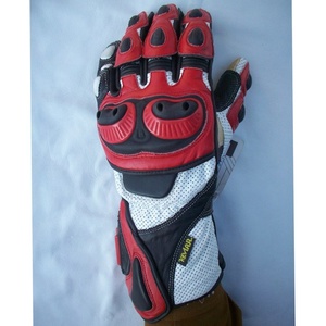 Gants de moto en cuir à doigts entiers - Imperméables, compatibles avec les écrans tactiles, respirants, antidérapants, fermeture à boucle, gants anti-UV - Product Image 6