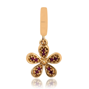 Diseño de lujo encanto 925 plata esterlina chapado en oro CZ piedra accesorios encantos - Product Image 3