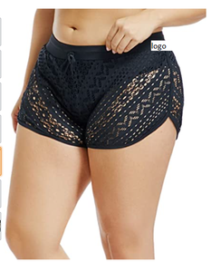 Womens Lace Out Swimsuit Tankini Bottom Swim <b>Board</b> Plus Size Women <b>Shorts</b> 95% Polyester, 5% Spandex - Product Image 5