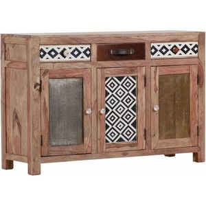 Artistic Solid Mango Wood Eco-friendly Antique <b>Rustic</b> Farmhouse Villa Living Room Storage <b>Cabinet</b> Industrial Indian Flat Panel - Product Image 1