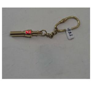 LLavero de silbato náutico de latón, hecho a mano en la India, diseño personalizado, gran oferta, precio barato - Product Image 2