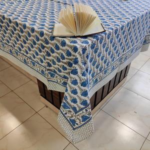 Couverture de Table en coton Double couleur, décoration de la maison, en pur coton, imprimé bloc de main, housse de Table en coton fait à la main - Product Image 1