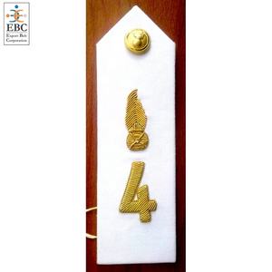 OEM 3 y 4 Gold Stripes Propeller Shoulder Boards Charreteras Uniforme personalizado Accesorios para la tripulación del teniente mayor - Product Image 4