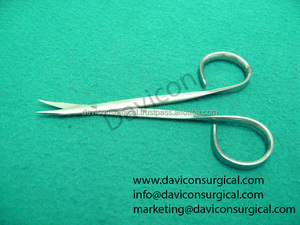 Tijeras Manuales de Acero Inoxidable para Blefaroplastia y Lifting Facial - La Base de los Instrumentos Quirúrgicos con Certificación CE Clase I - Product Image 2