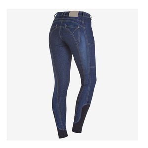 Pantalones de mezclilla ecuestres personalizados para mujer, calcetín de ajuste perfecto, ropa inferior a granel, pantalones de equitación al por mayor - Product Image 4