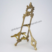 Mini chevalet réglable en aluminium de style vintage, assiettes décoratives pour la décoration de la maison, décoration de table pour hôtels