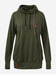 Sweat à capuche femme hiver à manches longues fabriqué en usine Sweat-shirt imperméable polaire grande taille avec pull à poche - Product Image 6