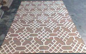 Alfombra hecha a mano para sala de estar, tapete liso rectangular, persa, 100% lana cortada, 34648 10F - Product Image 6