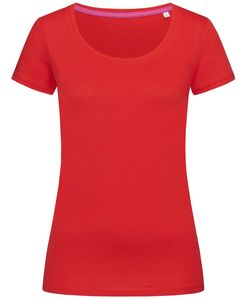 Camiseta de cuello redondo de manga corta de algodón transpirable para mujer con camiseta de verano de algodón ultra suave de alta calidad con impresión personalizada - Product Image 4