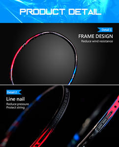 JNICE ELASTIC FORCE 9000 Carbon <b>Badminton</b> Racket Training Racket Made in Taiwan - Product Image 3