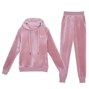 Hot Sale Woolen made Track Suit For Women New Arrival Track Suit Breathable Women Pink Tracksuit
