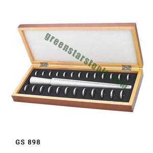 GS 898 Wooden <b>Box</b> <b>Set</b> of Jewelry <b>Tools</b> Finger Sizes Gauge & Ring Stick for Jewellery <b>Tools</b> & Equipment - Product Image 1