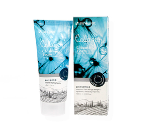 เกาหลีเครื่องสำอาง 3W CLINIC COLLAGEN CLEANSING FOAM น้ำยาทำความสะอาดผิวหน้าเครื่องสำอางค์รีมูฟเวอร์ ซีบัม พอร์ แคร์ แอนตี้ริงเคิล มอยเจอร์ไรเซอร์ 100 มล - Product Image 1