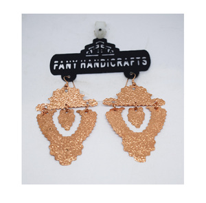 Pendientes Geométricos de Piedra Azul al por Mayor, Pendientes Sencillos de Diseño Texturizado para Chicas, Pendientes de Tamaño Personalizado, Joyería de Moda - Product Image 2